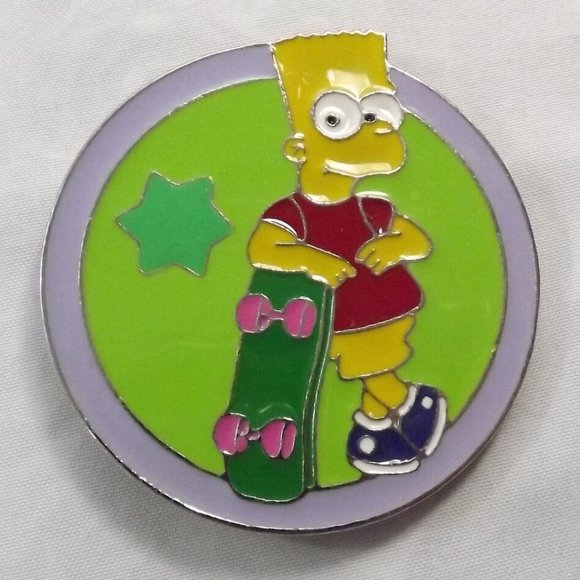 Vintage Bart Simpson Novelty Belt Buckle - Picture 9 of 9